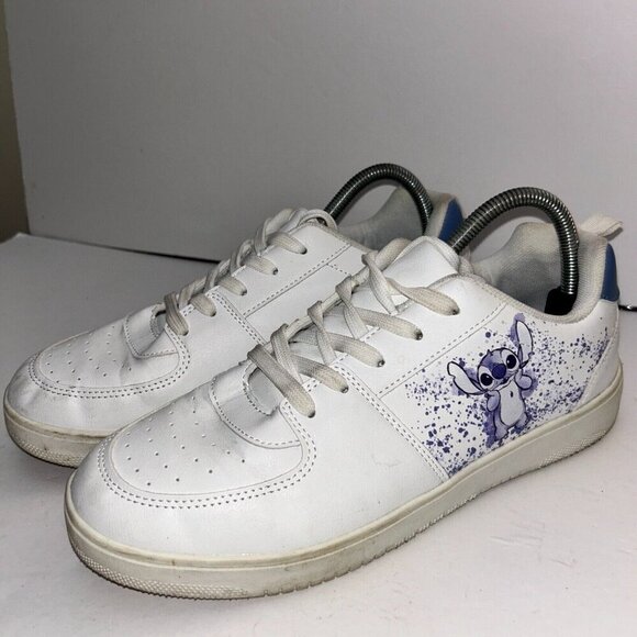 Disney Lilo And Stitch Woman’s Sneakers Size 8 White Purple Primark Exclusive - Picture 2 of 12